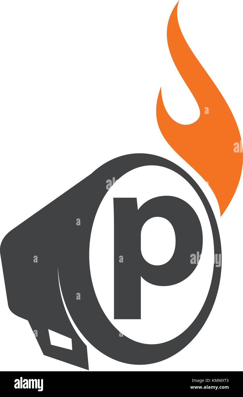 Stimme der Freiheit schreiben p Stock Vektor