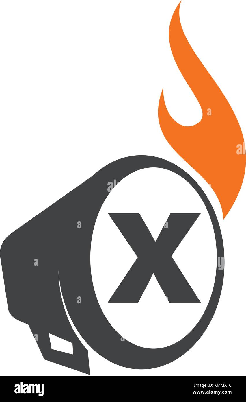 Stimme der Freiheit schreiben x Stock Vektor