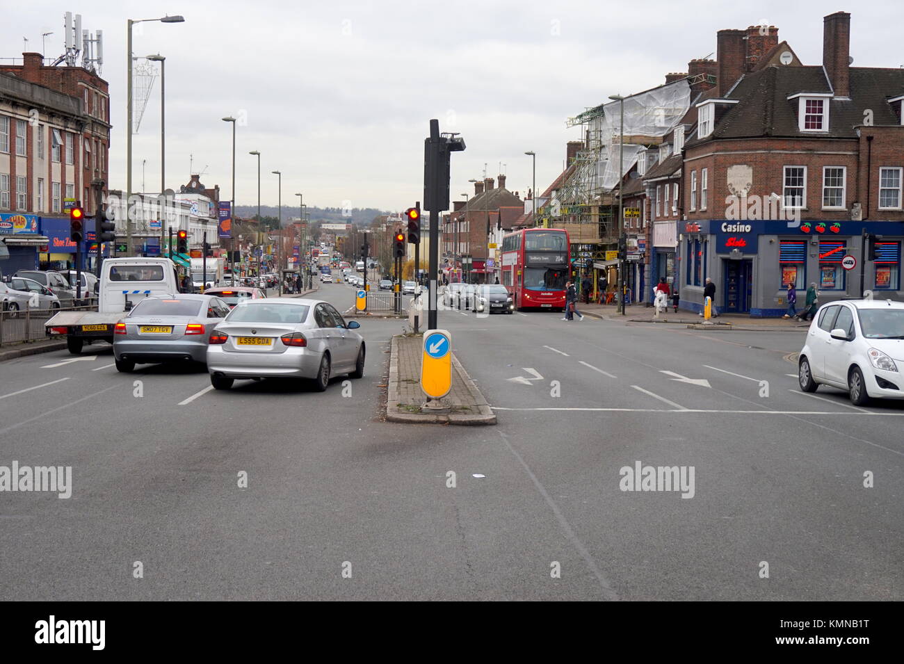 Burnt Oak Broadway, Edgeware Road, London, Vereinigtes Königreich Stockfoto