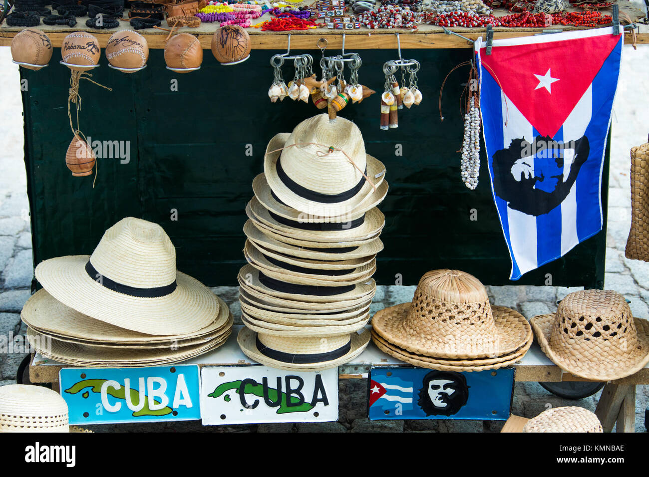 Souvenir stall in Cienfuegos, Kuba Stockfoto