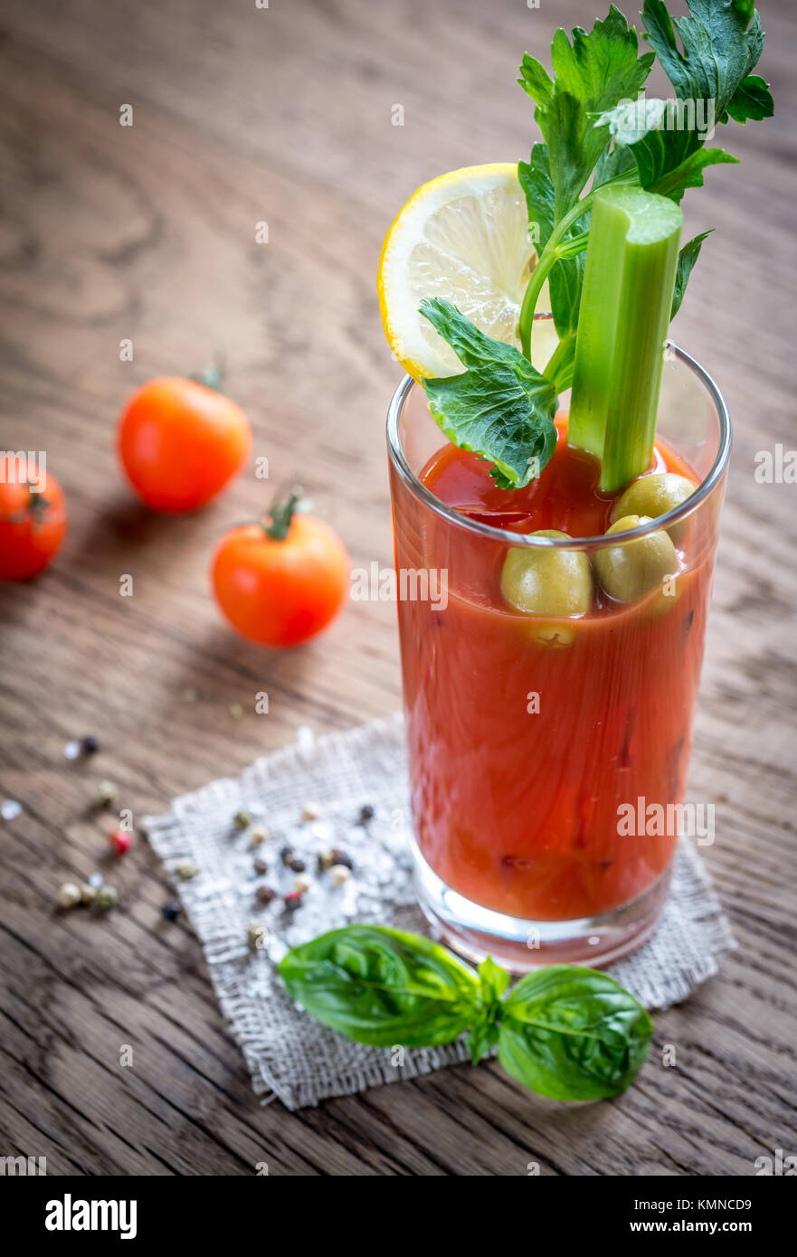 Bloody Mary cocktail Stockfoto