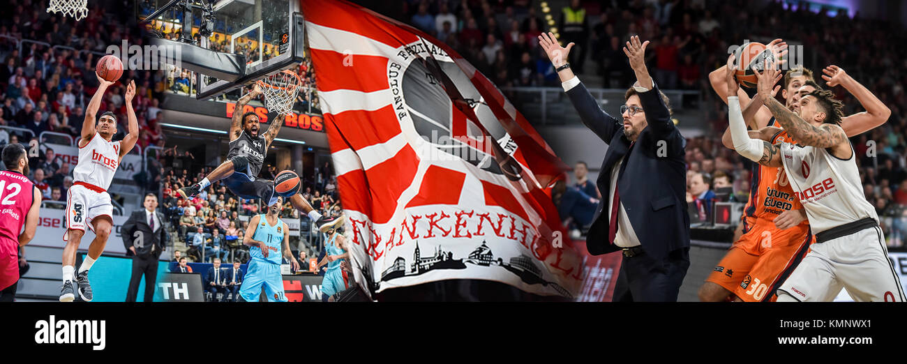Deutschland, Bamberg, Brose Arena, Basketball - BBL/Euro League - Brose Bamberg Social Media Titelbild Stockfoto