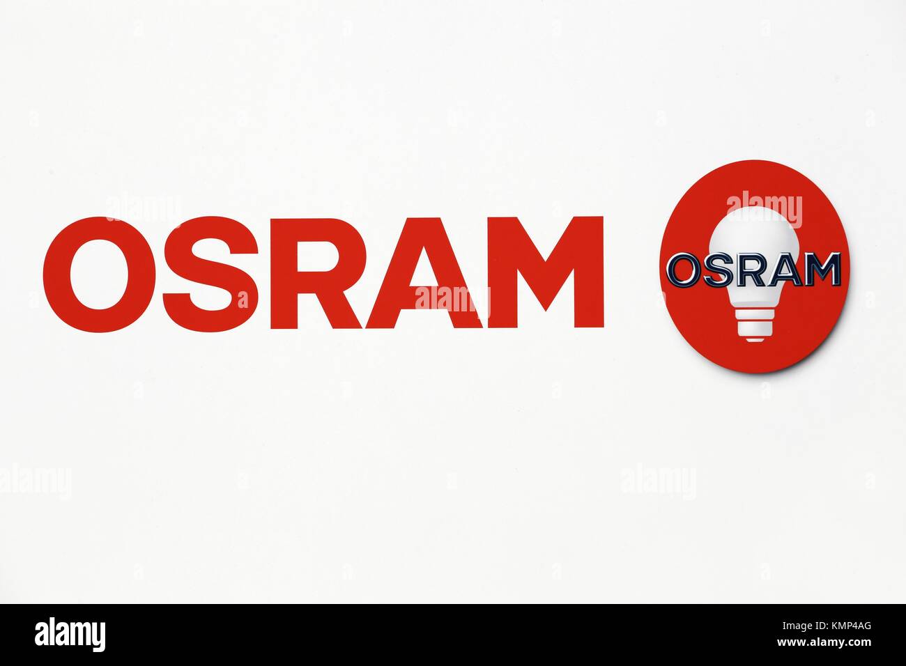 Grenoble, Frankreich - 25. Juni 2017: Osram ist ein multinationales Beleuchtung Hersteller mit Sitz in München, Deutschland Stockfoto
