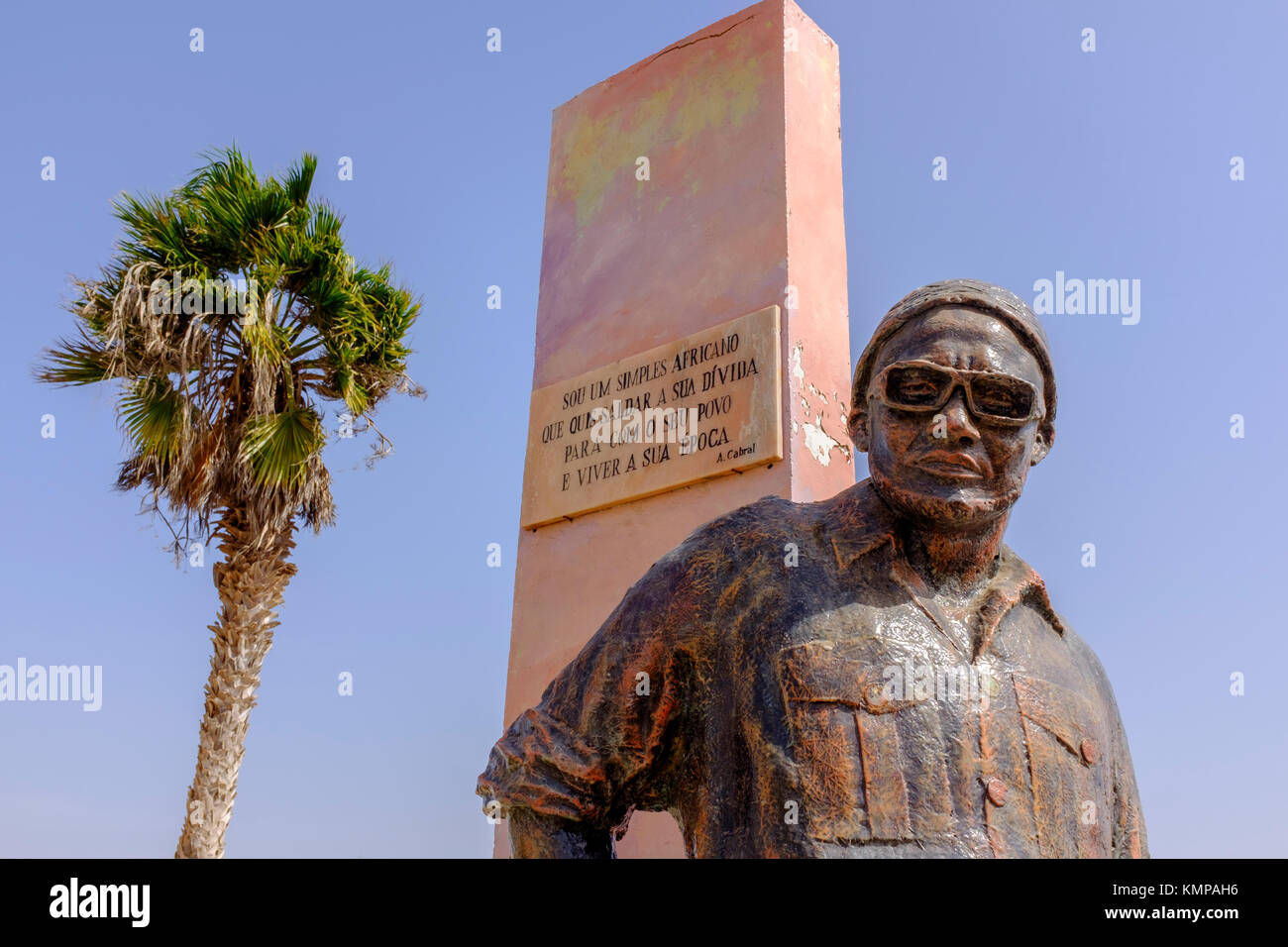Statue außerhalb Amilcar Cabral International Airport, Kap Verde, Afrika Stockfoto