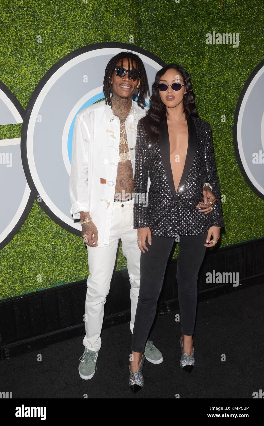 Los Angeles, Ca, USA. Dez. 2017. Wiz Khalifa und Izabela Guedes bei der GQ Men Of The Year Party 2017 im Chateau Marmont in Los Angeles, Kalifornien am 7. Dezember 2017. Gutschrift: David Edwards/Media Punch/Alamy Live News Stockfoto