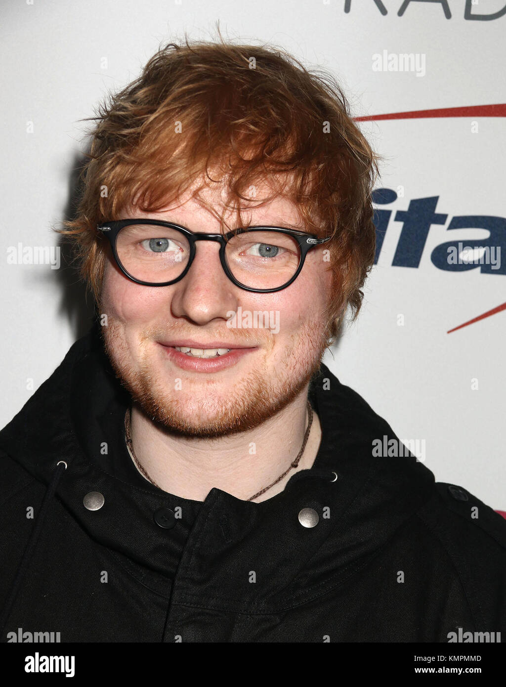 New York City, New York, USA. 8 Dez, 2017. Sänger ed Sheeran besucht z ...