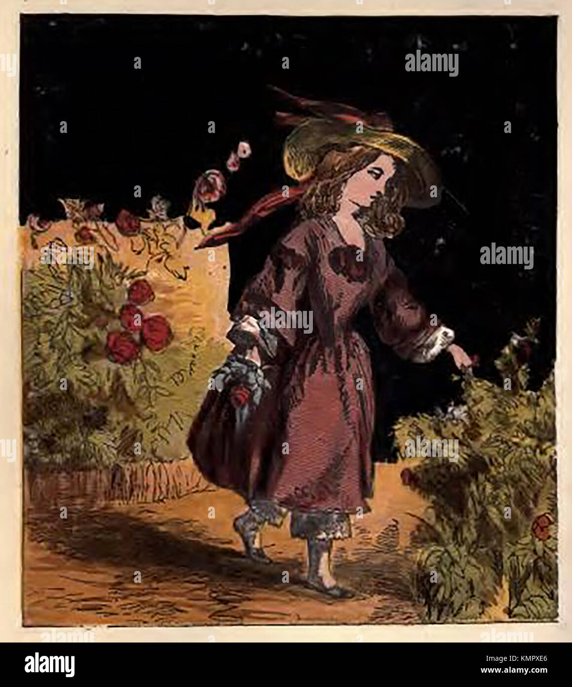 Abbildung aus farbigen Buch eines viktorianischen Kinder der Berufe und Hobbys. Stockfoto