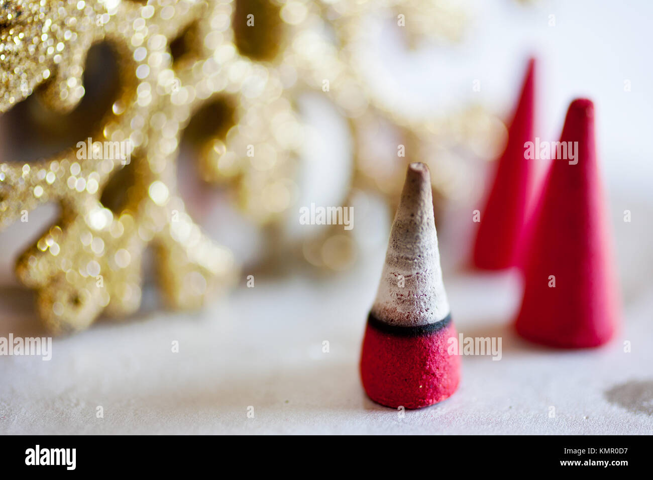 České vánoce - vánoční František/Tschechische Weihnachten - rauchen Räucherwerk Münzen Stockfoto