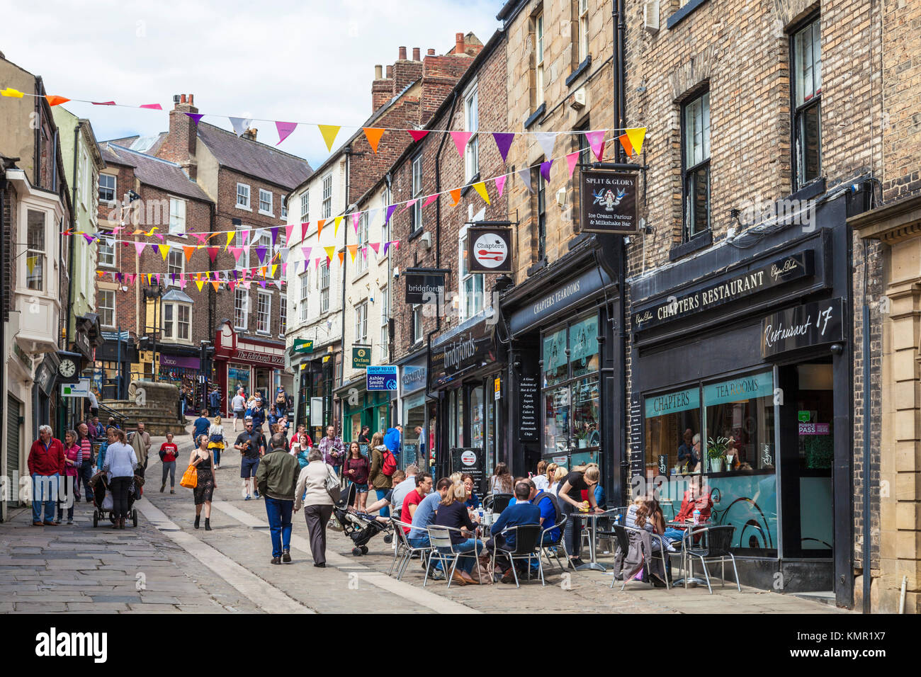 England durham England Stadt Durham Sattler Straße eine steile Straße