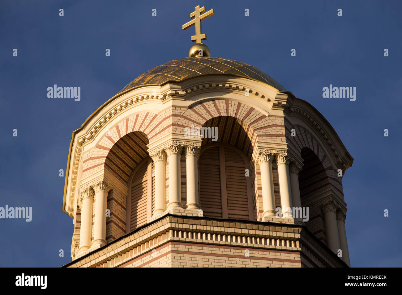 Die Geburt Christi Kathedrale (kristus Piedzimsanas pareizticīgo Katedrale) in Riga, Lettland. Die Russische Orthodoxe Kirche wurde im späten 19. Stockfoto