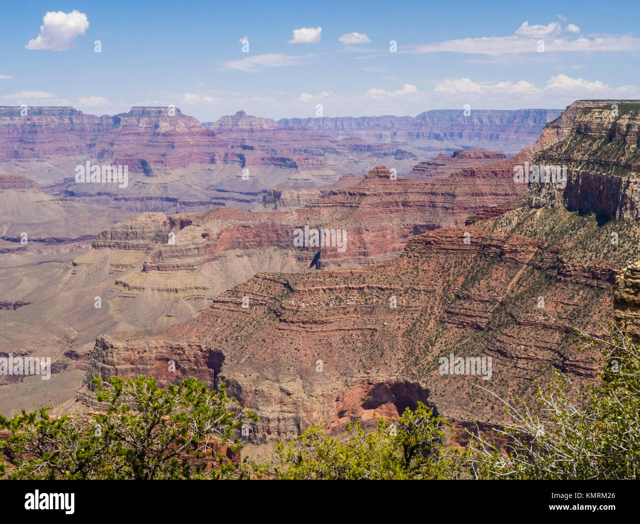 Mit Blick auf den Grand Canyon National Park vom South Rim Stockfoto