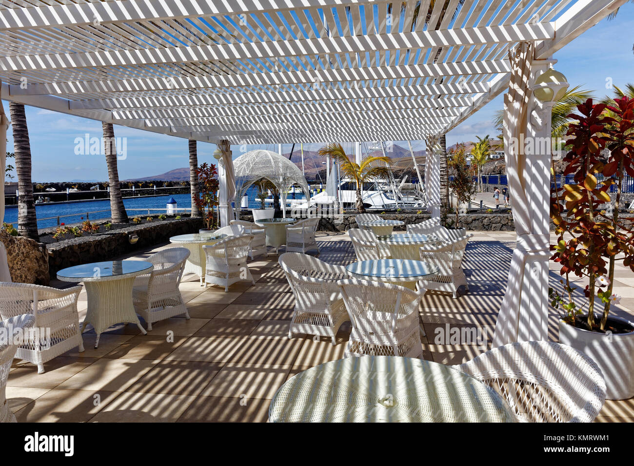 Puerto Calero auf Lanzarote. Stockfoto