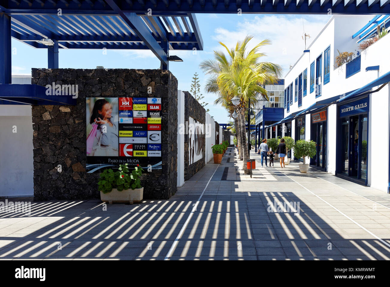 Puerto Calero auf Lanzarote. Stockfoto