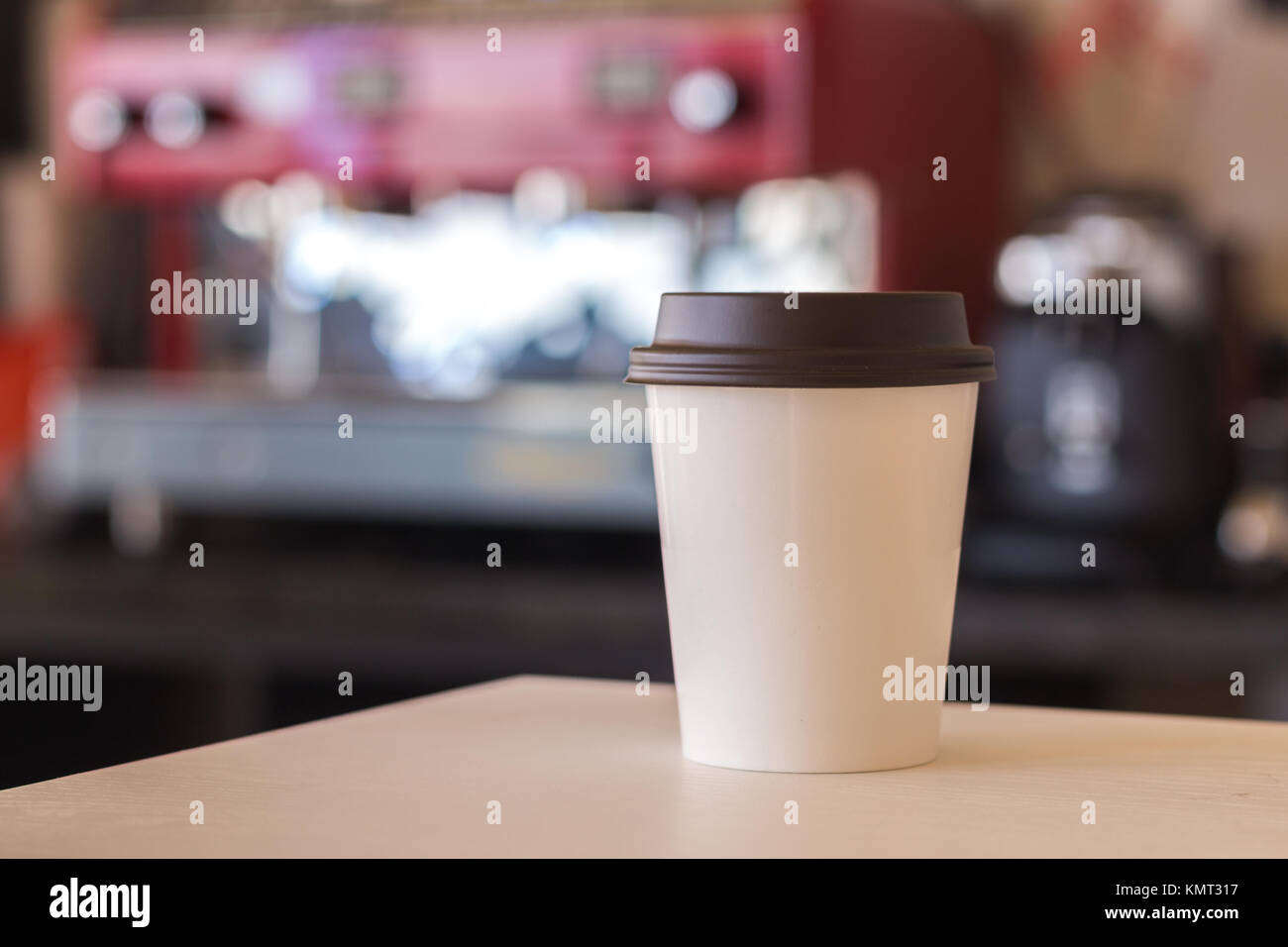 Kaffee zum mitnehmen Stockfoto