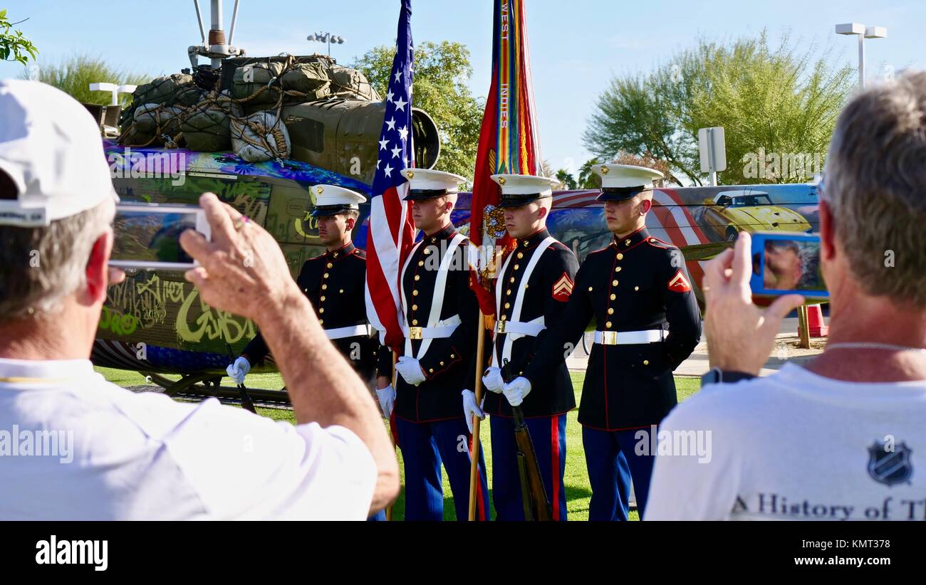 Color Guard in Palm Desert Ca Stockfoto