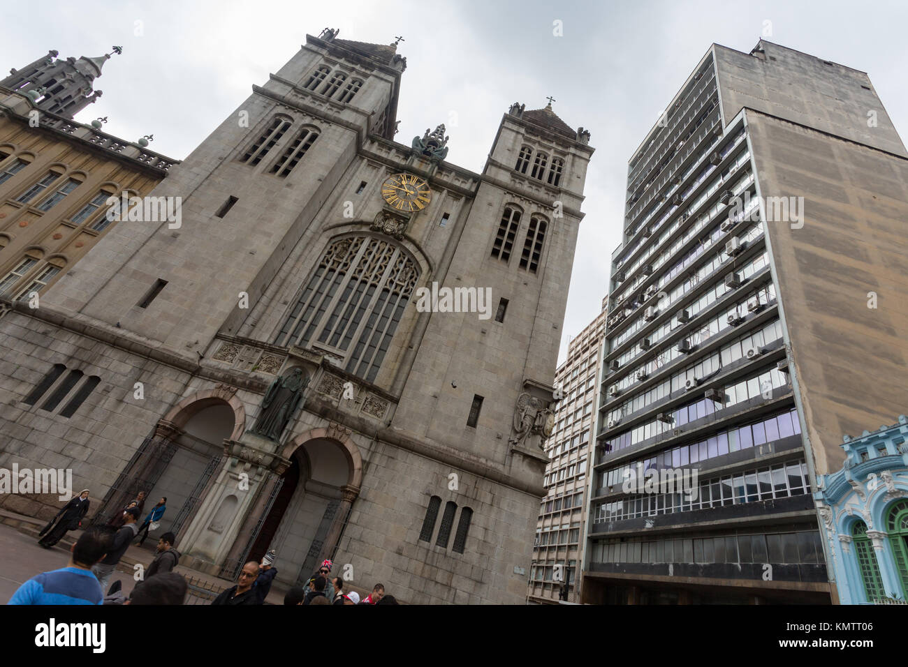 Basilika de Nossa Senhora da Assuncao, Mosteiro de Sao Bento (Kloster des Hl. Benedikt), Sao Paulo, Brasilien Stockfoto