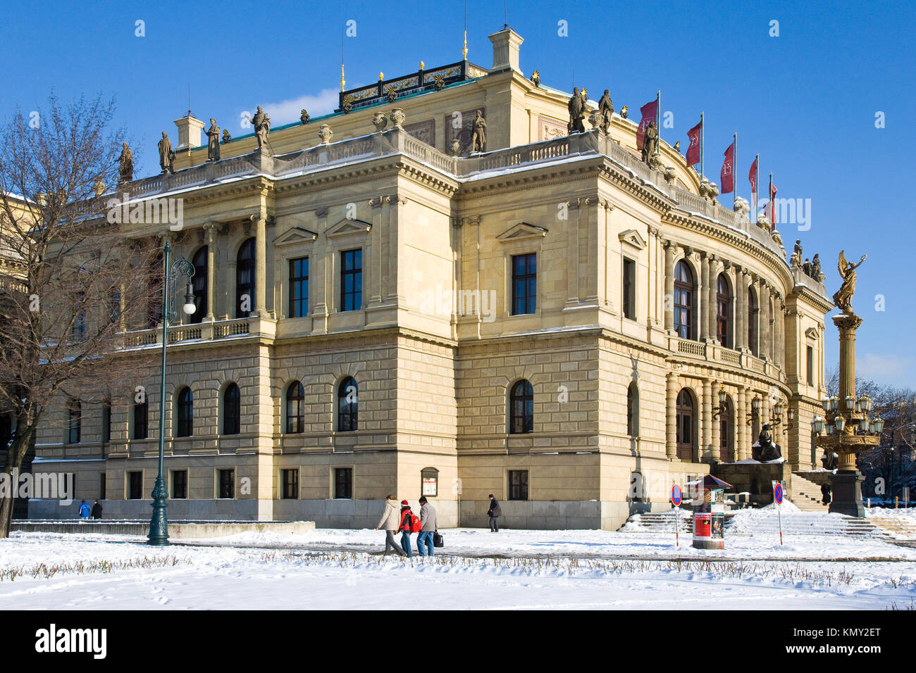 , Rudolfinum Alsovo nabrezi, Stare Mesto (UNESCO), Praha, Ceska Republika/Rudolfinum, Altstadt, Prag, Tschechische Republik Stockfoto