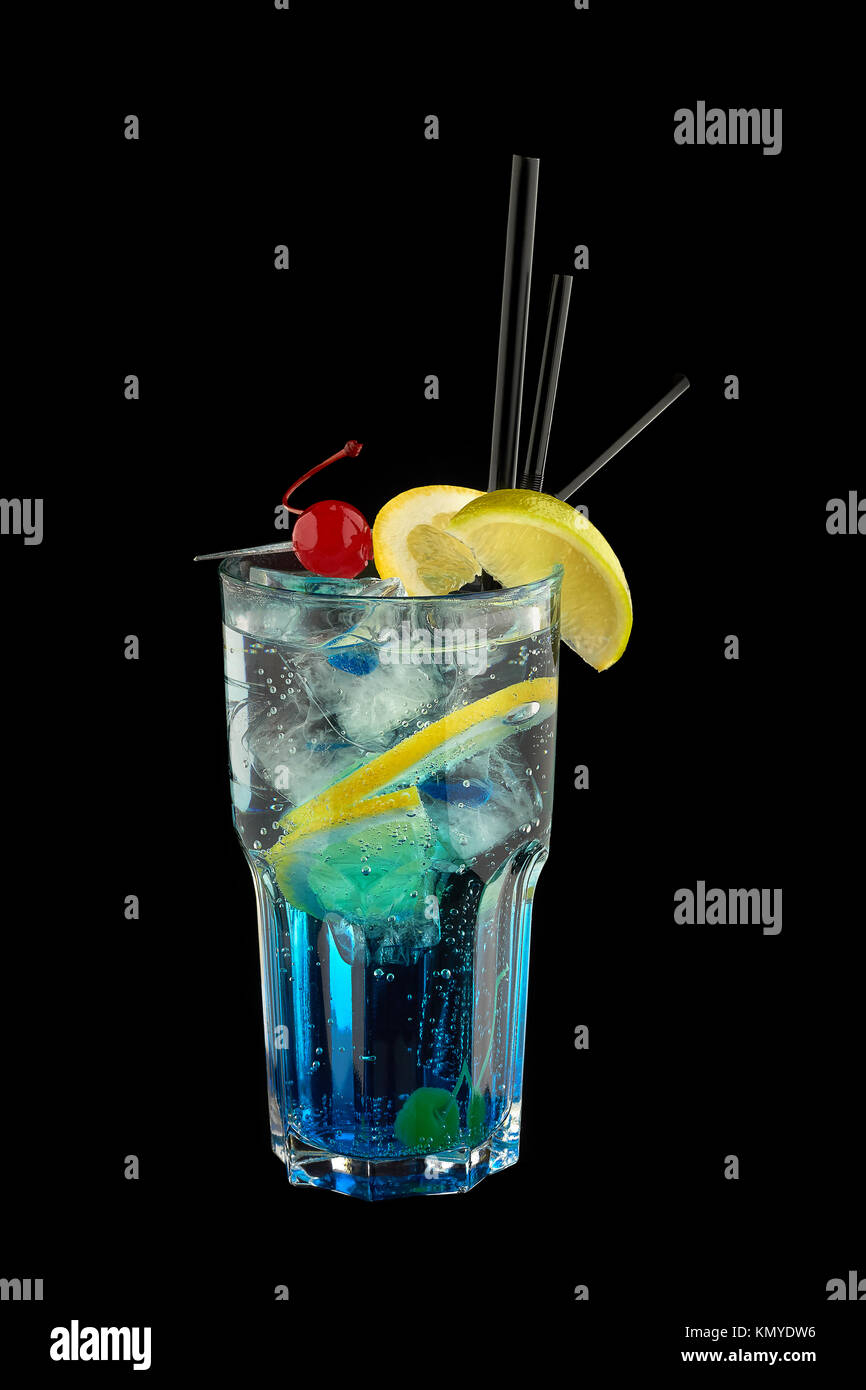 Blue Lagoon cocktail Stockfoto