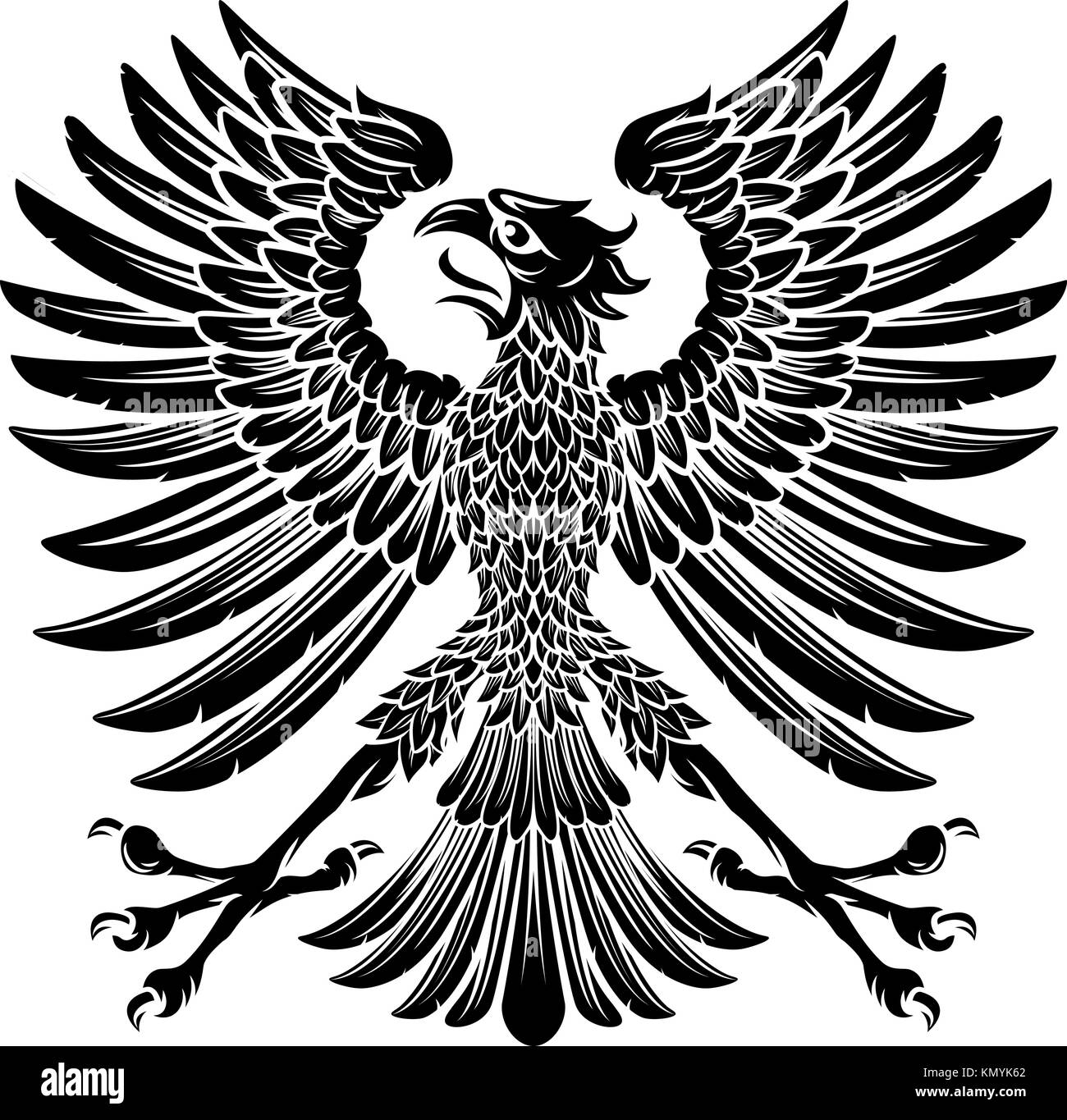 Adler-Emblem Im Kaiserlichen Stil Stock Vektor