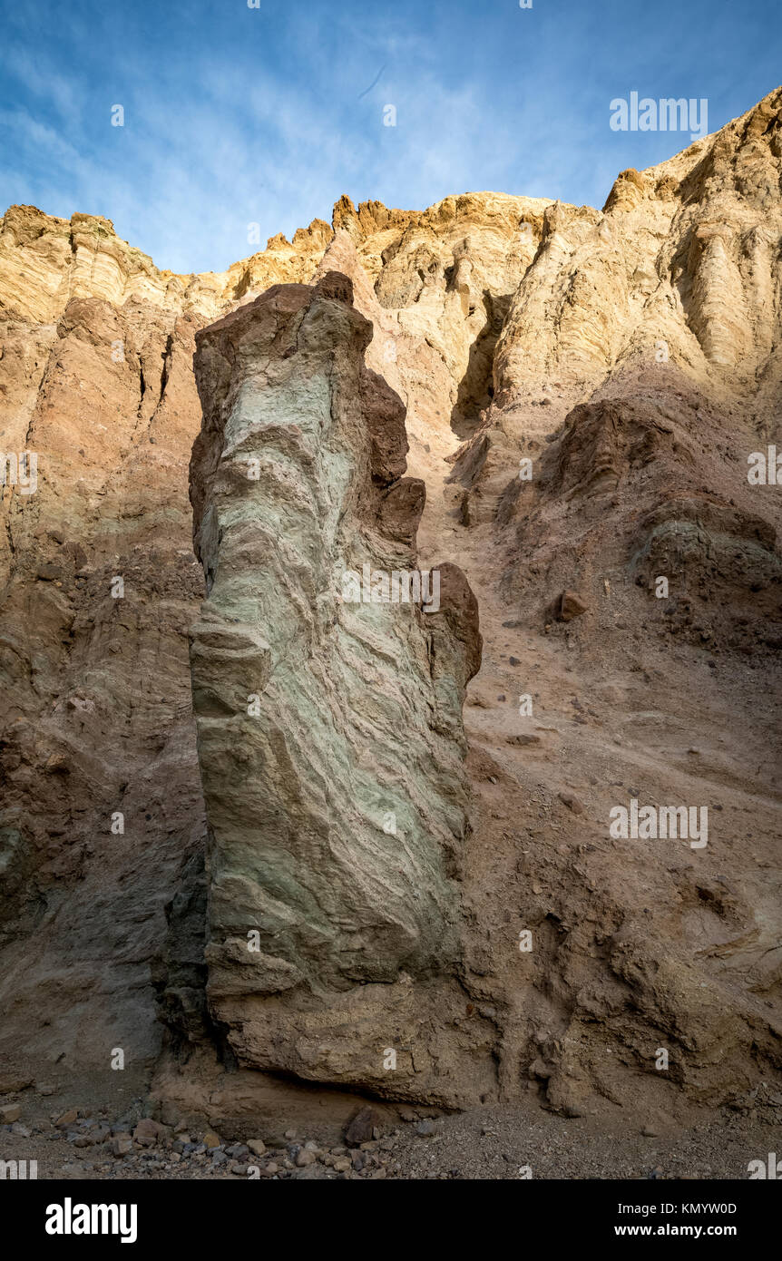 BADLANDS Death Valley, Kalifornien Stockfoto