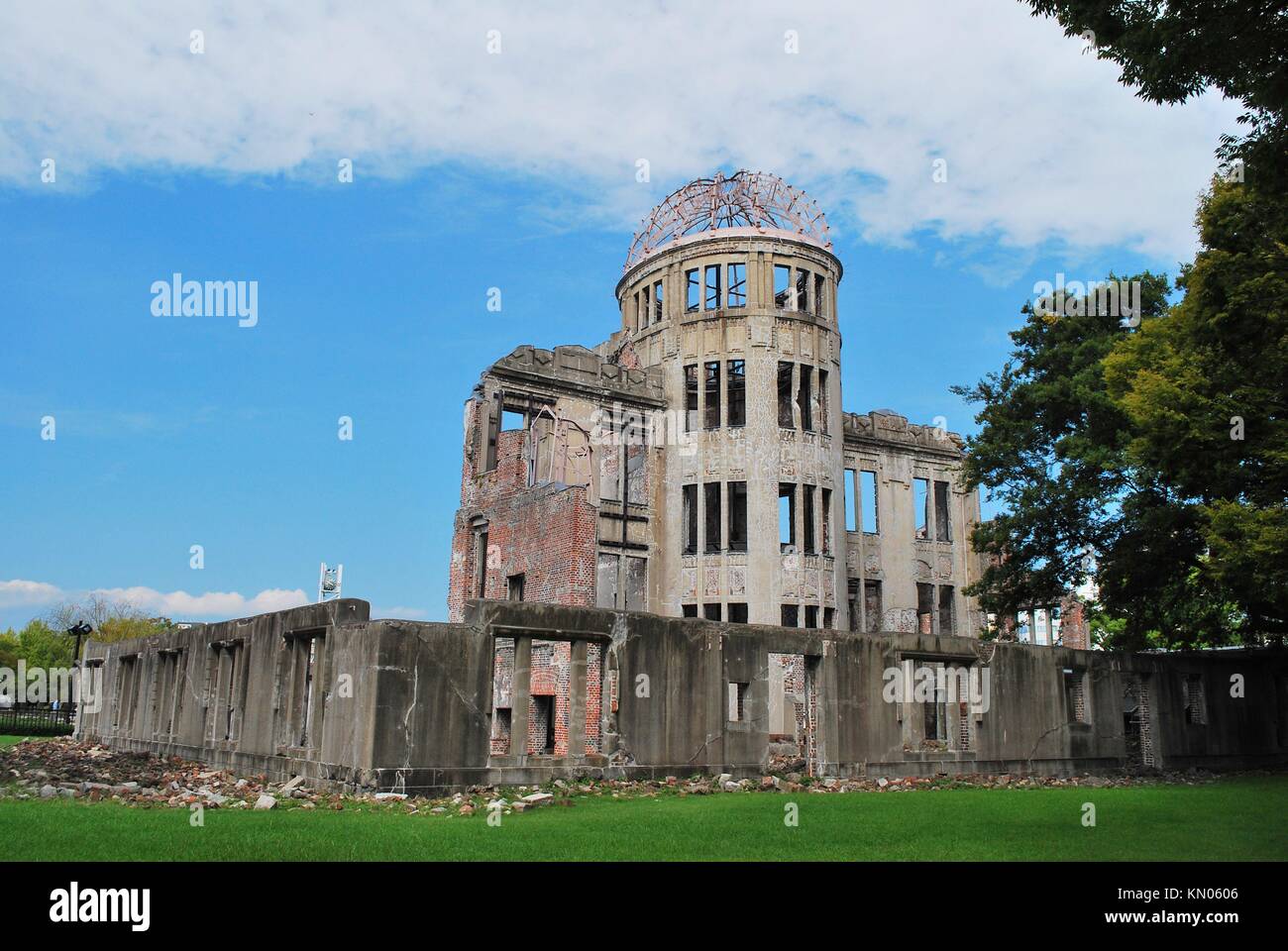 JAPAN - 5. SEPTEMBER: Atomic Bomb Dome am 5. September, 2008 in Hiroshima, Japan. Diese dient als ein wichtiger Meilenstein der Tag markieren, wenn der An Stockfoto