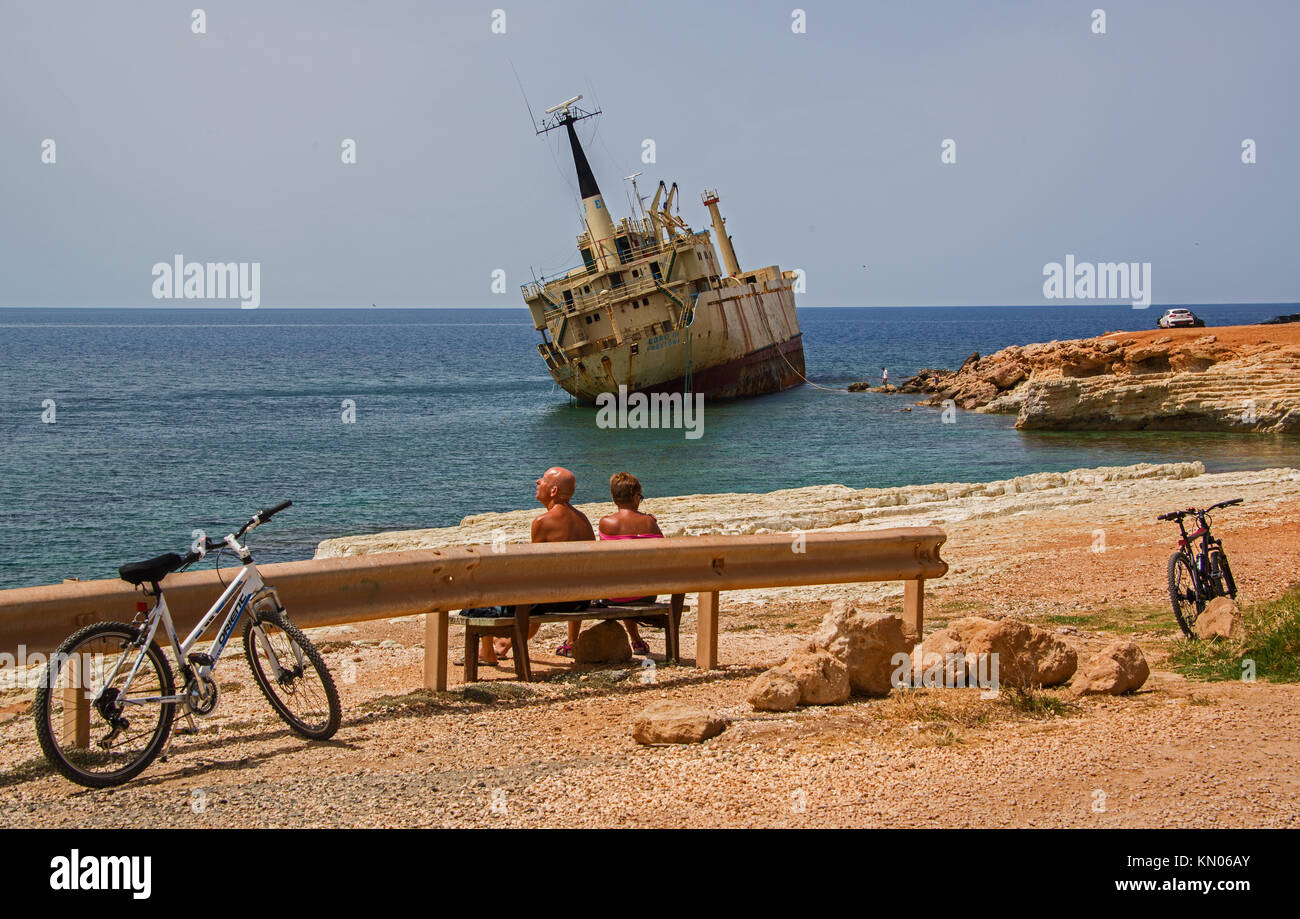 Wrack der EDRO 111. Peyia, Cypru Stockfoto