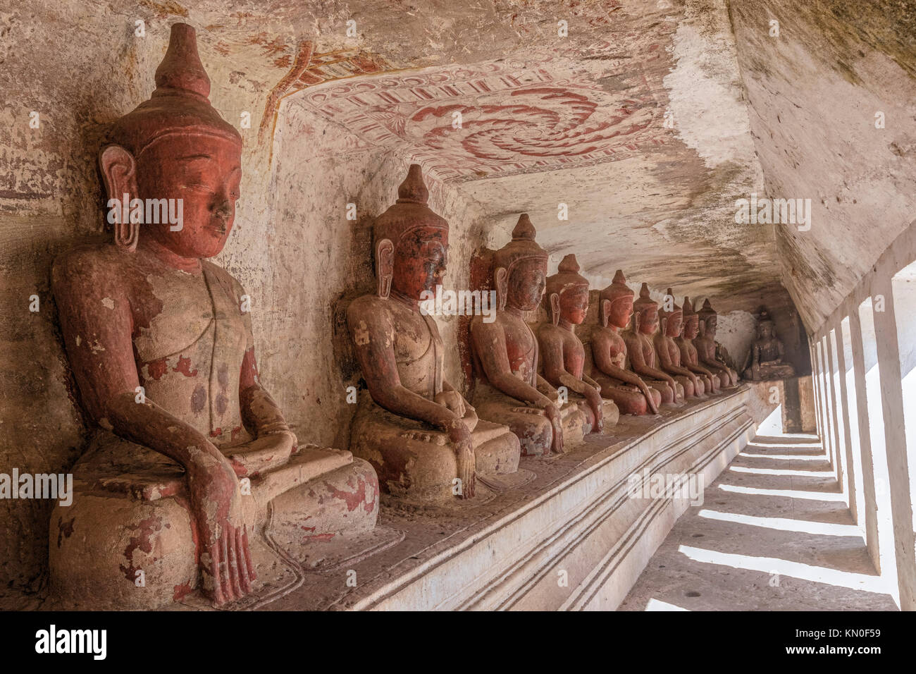 Shwe Ba Taung Kloster, Pagode, Myanmar, Asien Stockfoto