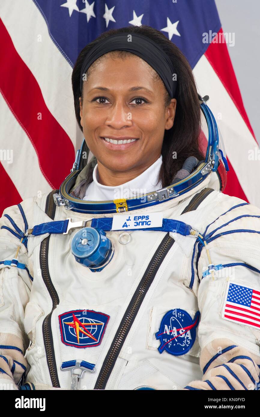 Offizielles Portrait der NASA Iss Expedition 54-55 backup Crew Member amerikanische Astronaut Jeanette epps am Johnson Space Center Juli 26, 2017 in Houston, Texas. (Foto: Nasa Foto über planetpix) Stockfoto