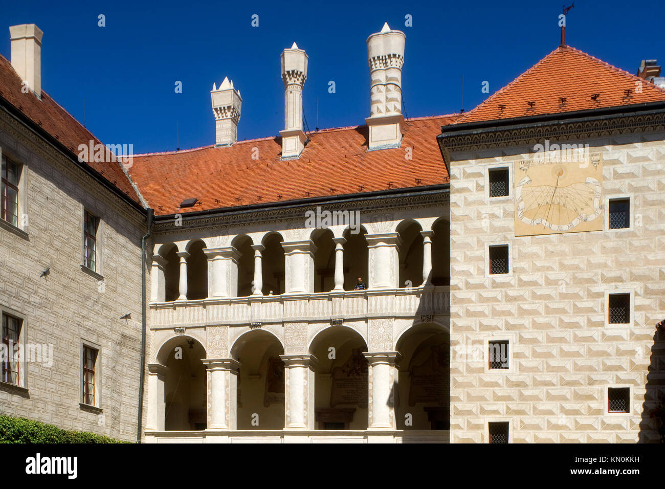 Tschechische Republik, Mittelböhmische Region, Melnik, Schloss Mělník, Nordflügel Stockfoto