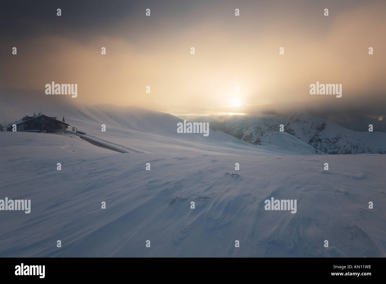 Passo Giau The Dolomites Stockfoto