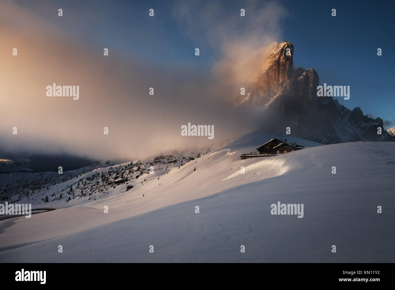 Giau Pass The Italian  Dolomites Stockfoto