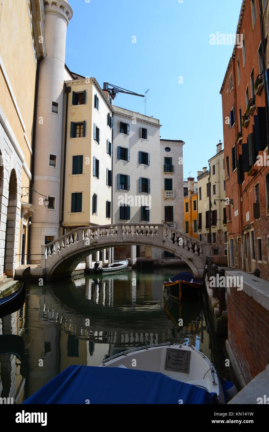 Kanäle von Venedig Stockfoto