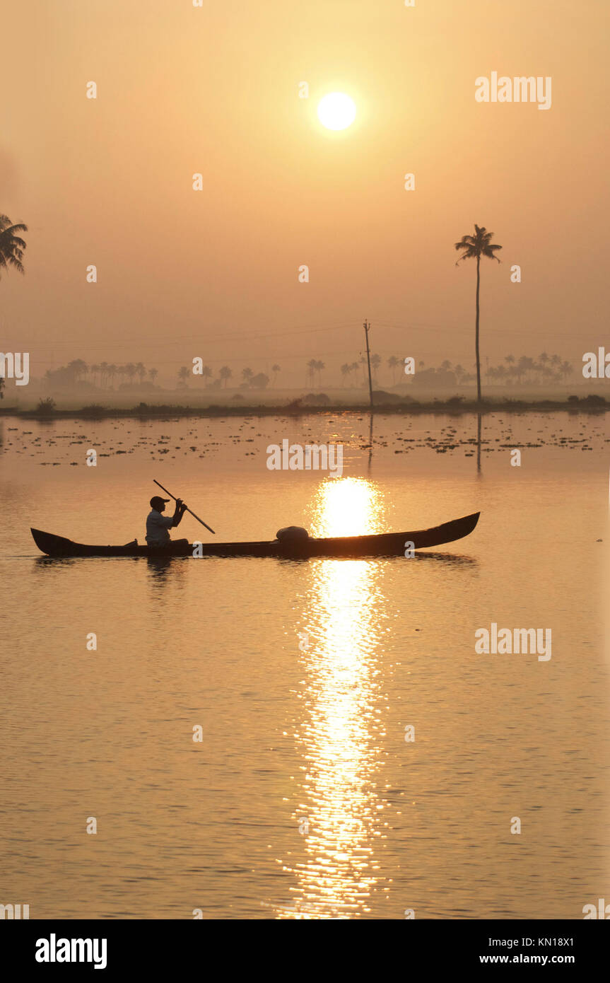 Boatman Indien Stockfoto