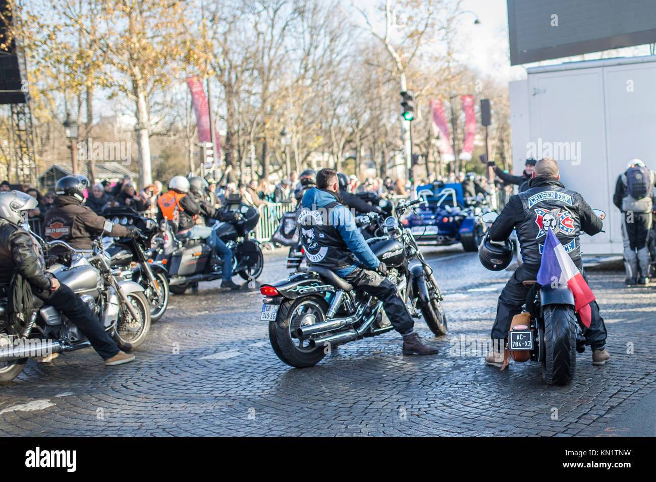 Beliebt zum Gedenken an den Tod des französischen Sänger Johnny Hallyday in Paris Stockfoto