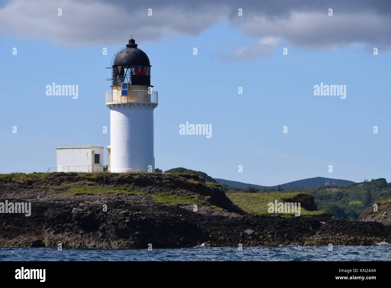 Arnish Point Lighthouse, Stornoway auf der Insel Lewis, Äußere Hebriden von Schottland Stockfoto
