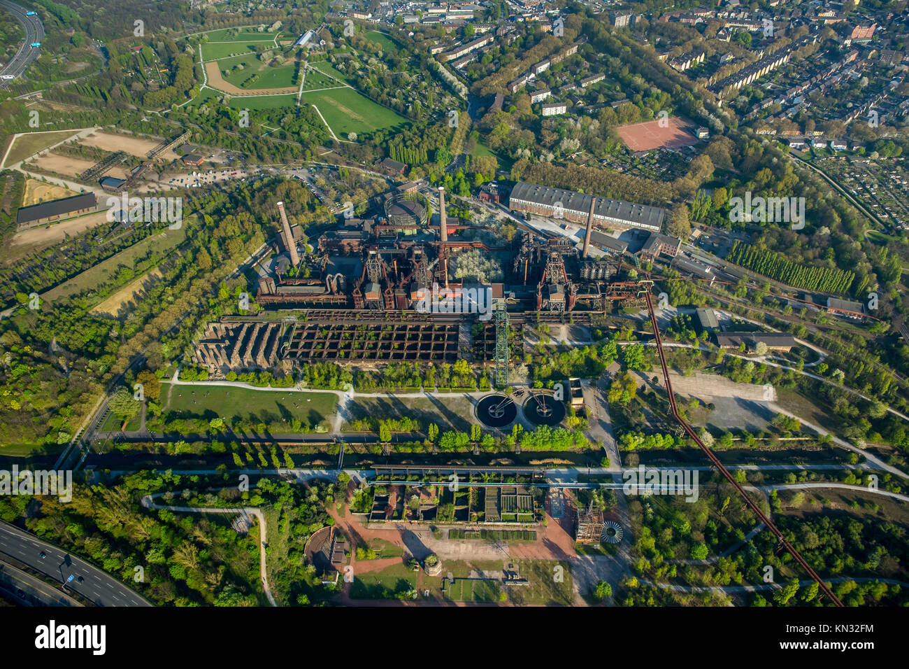 Landschaftspark Duisburg-Nord, Tauchen im Gasometer Inh. Christian Patzak, Duisburg, Ruhrgebiet, Nordrhein-Westfalen, Deutschland, Duisburg, Ruhrgebiet, Nordrhein-Wes Stockfoto