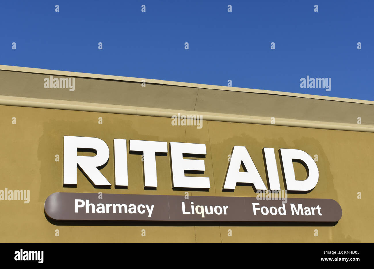 Rite Aid pharmacy, Schnaps und essen Mart in Bellingham, Washington, USA. Stockfoto