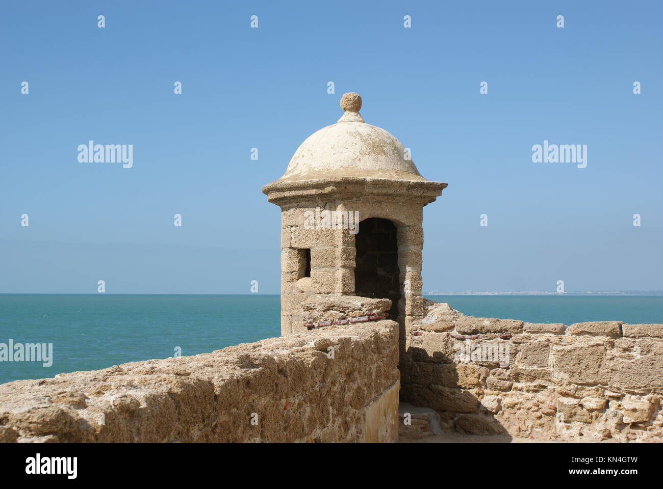 Cadiz Stadtmauern, Cadiz, Spanien Stockfoto