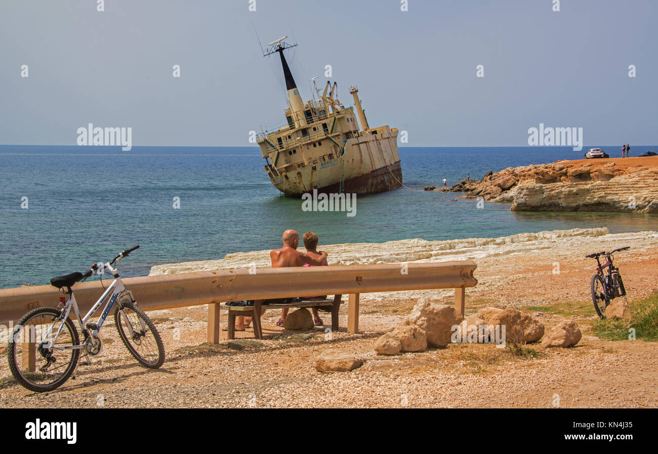 Wrack der EDRO 111. Peyia, Cypru Stockfoto