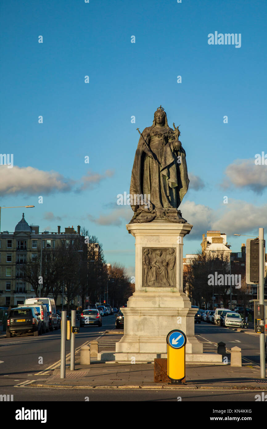 Queen Victoria Statue in Hove, East Sussex, England. Stockfoto