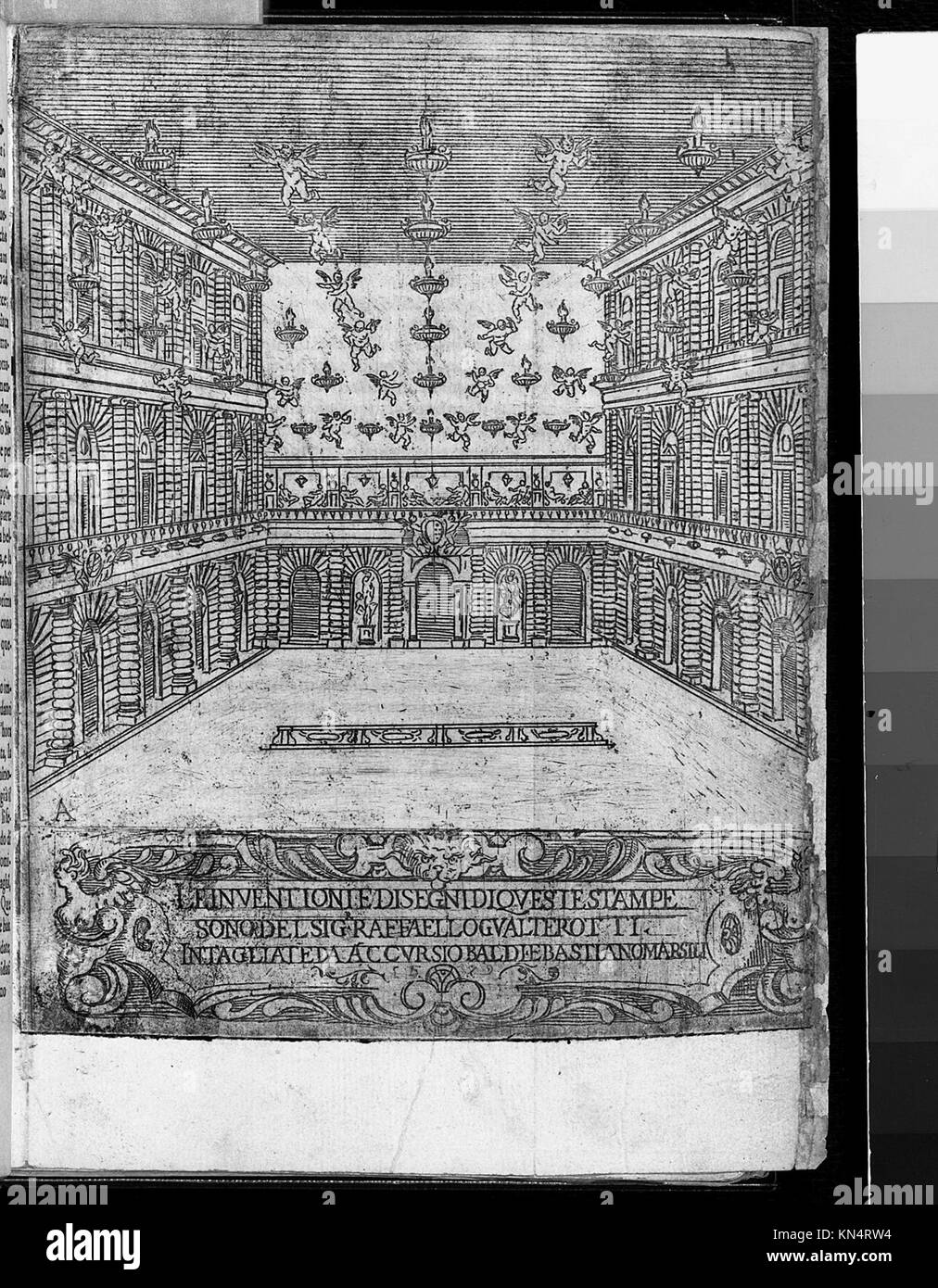 Darstellung der Hochzeit von Francesco de' Medici und Bianca Cappello in Florenz am 14. Oktober 1579. Das Kunstwerk veranschaulicht höfische Traditionen, Bräuche, Festlichkeiten und prominente Persönlichkeiten der Renaissance. Stockfoto