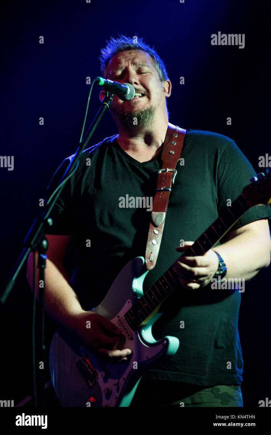 Die Stevie Nimmo Trio an der Edinburgh Blues'n'Rock Festival in der Corn Exchange, Edinburgh 2017 Stockfoto