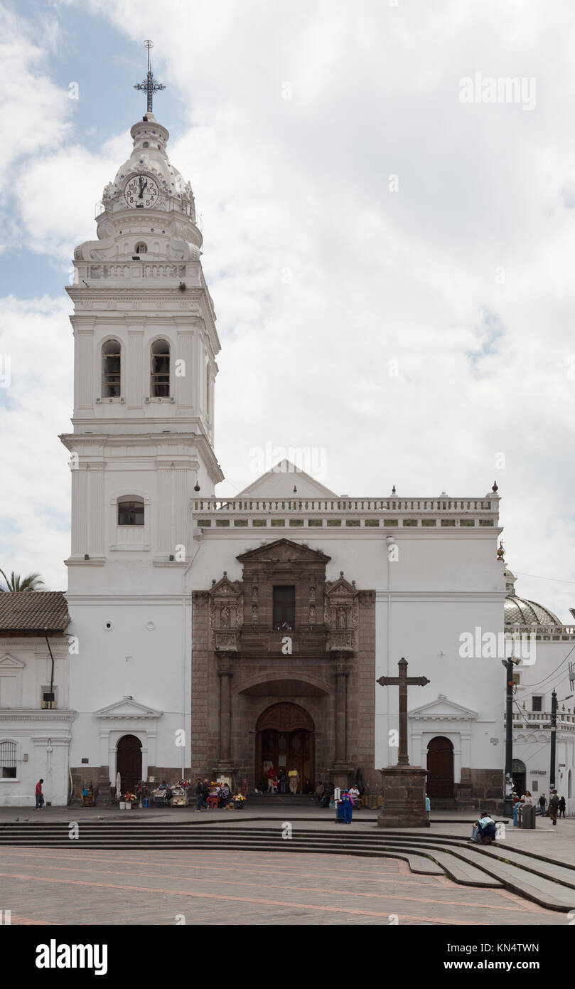 Quito Kirche - Kirche Santo Domingo, Plaza Santo Domingo, Quito, Ecuador Südamerika Stockfoto