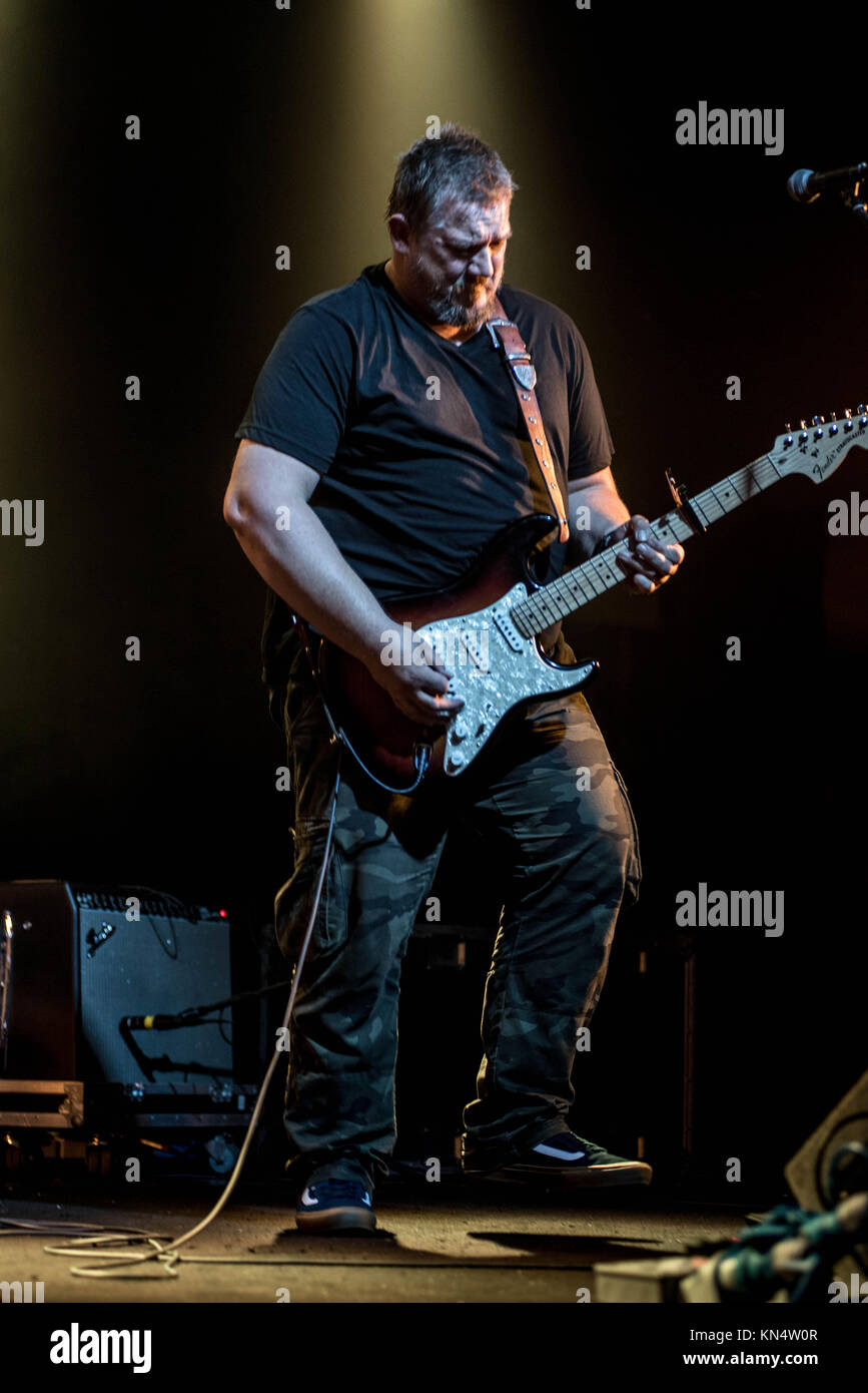 Die Stevie Nimmo Trio an der Edinburgh Blues'n'Rock Festival in der Corn Exchange, Edinburgh 2017 Stockfoto