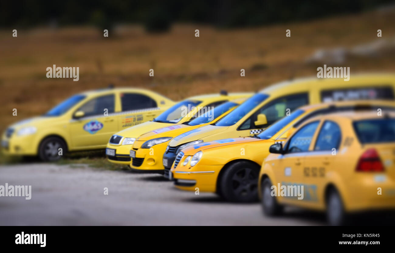 Taxi Stockfoto