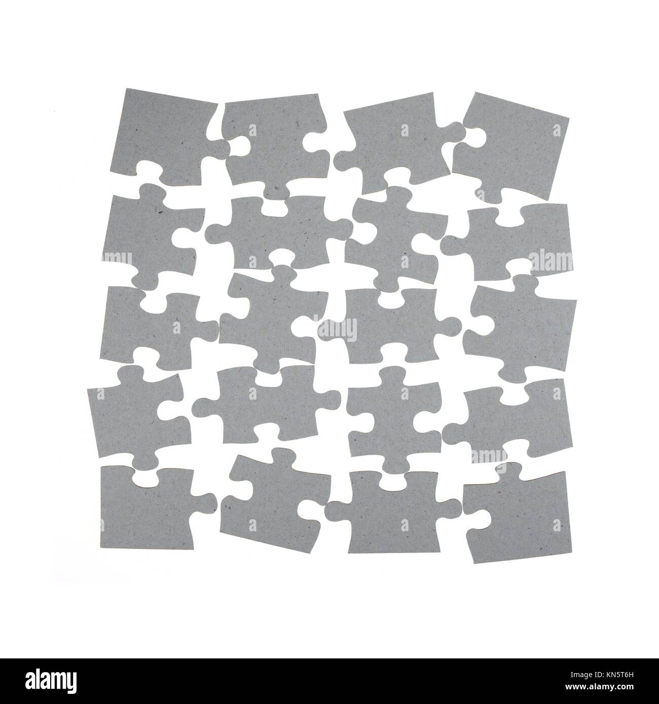 Eine Nahaufnahme von Jigsaw Pieces. Stockfoto