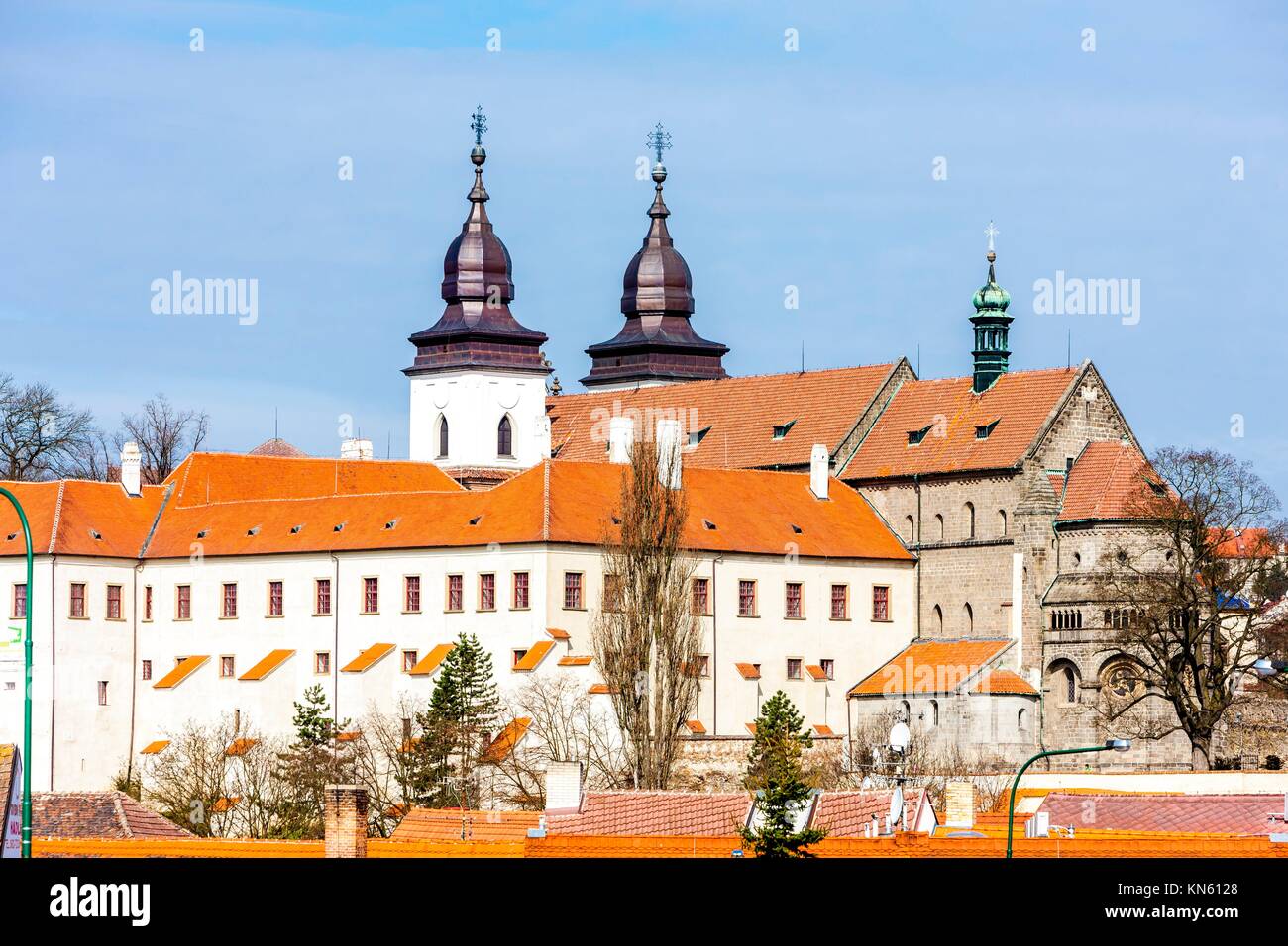 St. Procopius Basilica, Trebic, Tschechische Republik Stockfotografie