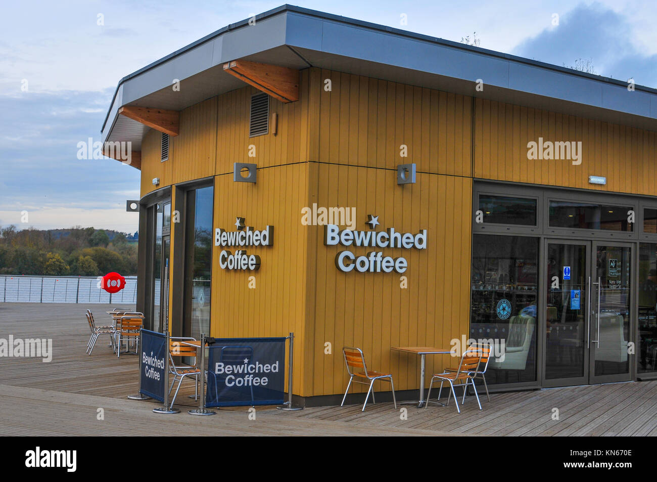 Verhext Café und Restaurant Rushden Seen Northamptonshire Uk Stockfoto