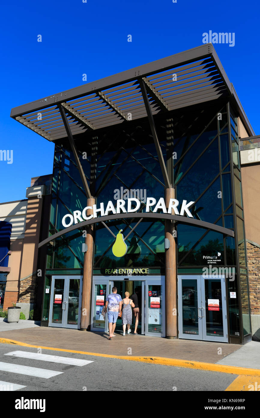 Das Orchard Park Shopping Centre, Kelowna Stadt, Okanagan Valley, British Columbia, Kanada. Stockfoto