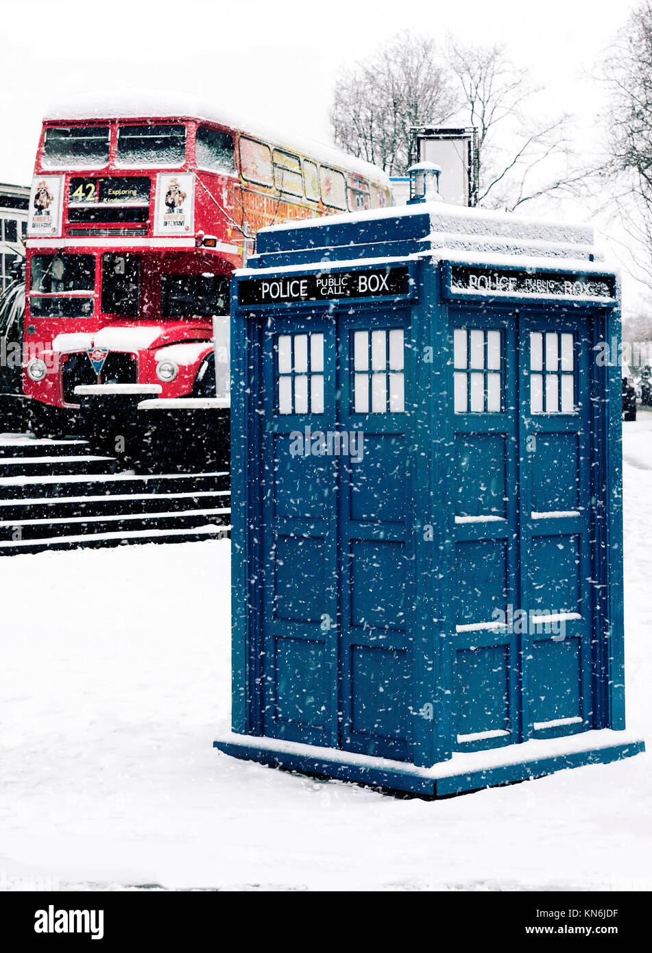 Dr Who Tardis in Nord London UK Stockfoto